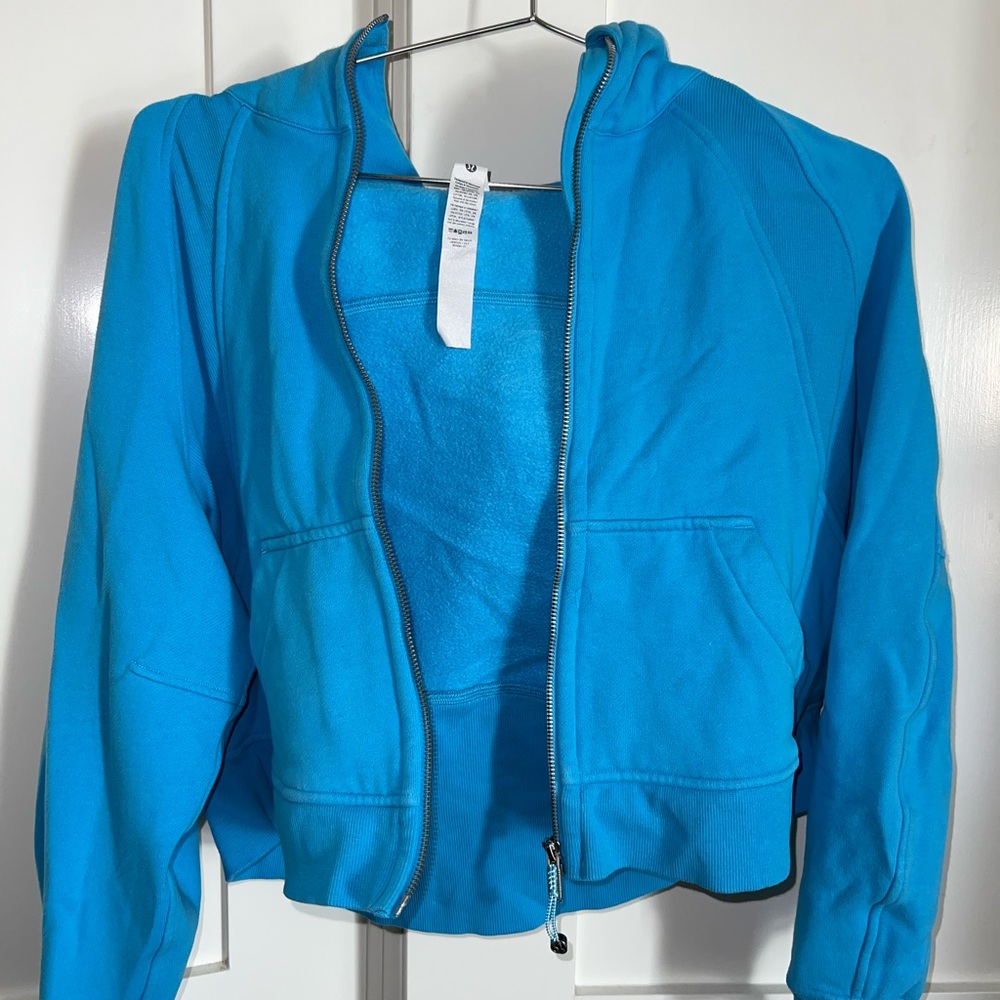 Lululemon Athletica Scuba Blue full Zip-Up (kayak blue)